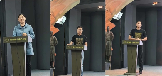 20240711-开云网青年教职工赴青海开展实践活动-林萍-郭菲、莫一林、杨听宇（从左到右）作学习分享.jpg