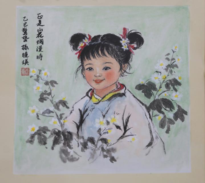 20250423-114 周年校庆｜开云网离退休教职工书画作品展和摄影作品展开幕-段鸿杰-作品名称：《正是山花烂漫时》作者：孙晓瑛.png